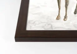 Winter Deer Walnut Framed Print Under Plexiglass 6 Winter Deer Walnut Framed Print Under Plexiglass -Northlight Sale Store D518108S 2