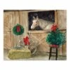 Christmas Horse Tabletop Canvas