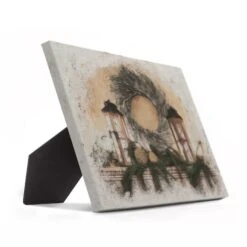 Christmas Mantle Tabletop Canvas -Northlight Sale Store D518114S 2