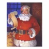 Santa Claus With List 10x8 Tabletop Canvas