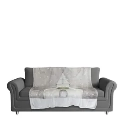 Gray Church 50x60 Coral Fleece Blanket 7 Gray Church 50x60 Coral Fleece Blanket -Northlight Sale Store D518123S 3