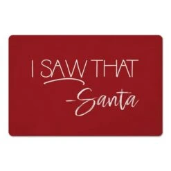 Santa Saw That 27x18 Floor Mat