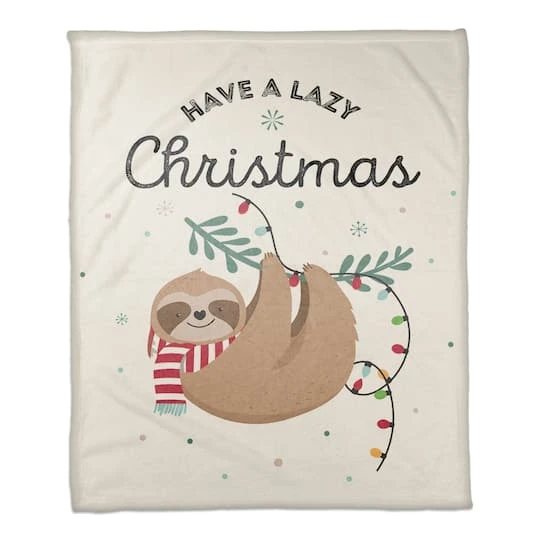 Have A Lazy Christmas Coral Fleece Blanket 2 Have A Lazy Christmas Coral Fleece Blanket - Image 2