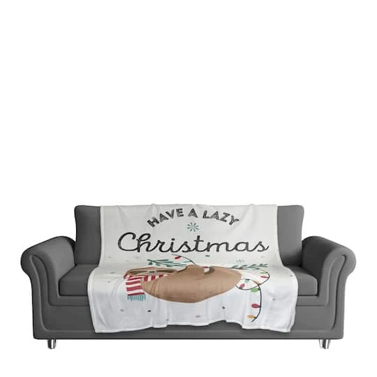 Have A Lazy Christmas Coral Fleece Blanket 3 Have A Lazy Christmas Coral Fleece Blanket - Image 3