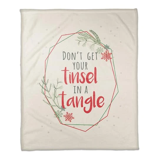 Tinsel Tangle 50x60 Coral Fleece Blanket 1 Tinsel Tangle 50x60 Coral Fleece Blanket
