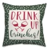 Drink Up Grinches Dots 18x18 Throw Pillow