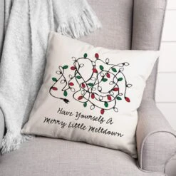 Merry Little Meltdown 18x18 Throw Pillow -Northlight Sale Store D518172S 2