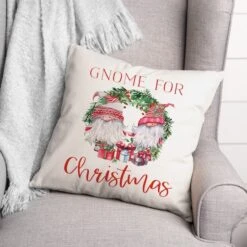 Gnomes For Christmas Throw Pillow -Northlight Sale Store D518174S 2