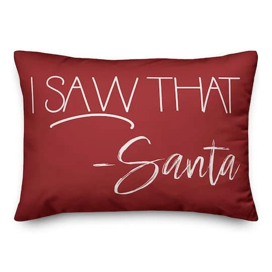 Santa Saw That 14x20 Throw Pillow 2 Santa Saw That 14x20 Throw Pillow - Image 2