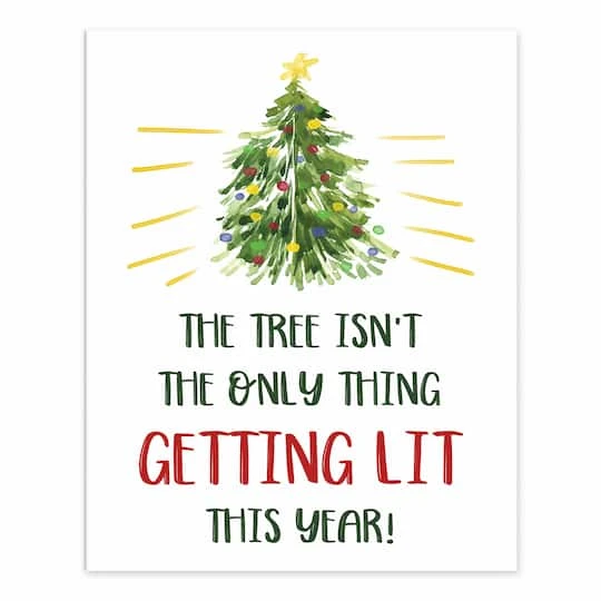 Getting Lit Xmas Tree 8x10 Tabletop Canvas 1 Getting Lit Xmas Tree 8x10 Tabletop Canvas
