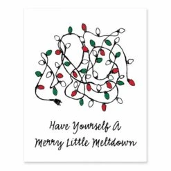 Merry Little Meltdown 8x10 Tabletop Canvas