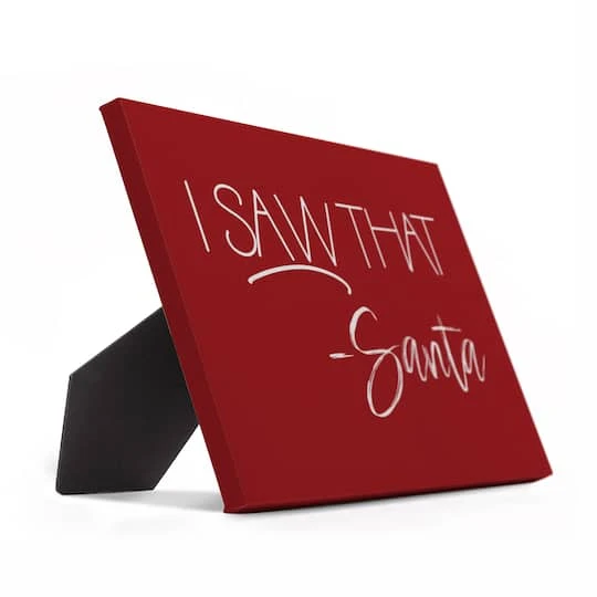 Santa Saw That 10x8 Tabletop Canvas 3 Santa Saw That 10x8 Tabletop Canvas - Image 3