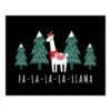 Caroling Llama 10x8 Tabletop Canvas