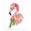 Be Jolly Flamingo 8x10 Tabletop Canvas