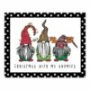 Christmas Is Coming Gnomes Tabletop Canvas Art