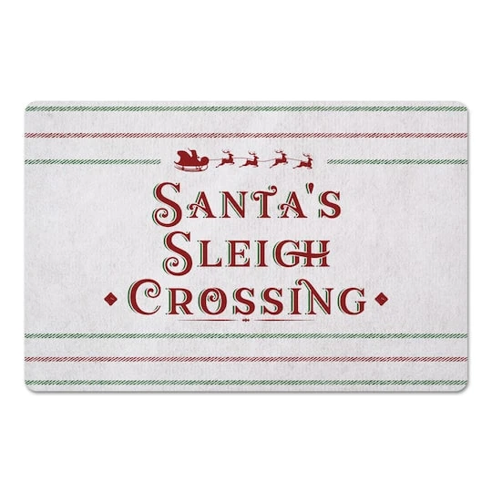 Santas Sleigh Crossing 27x18 Floor Mat 2 Santas Sleigh Crossing 27x18 Floor Mat - Image 2