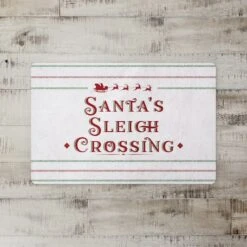 Santas Sleigh Crossing 27x18 Floor Mat 5 Santas Sleigh Crossing 27x18 Floor Mat -Northlight Sale Store D518207S 2