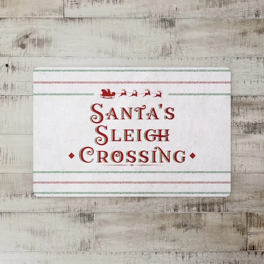 Santas Sleigh Crossing 27x18 Floor Mat 3 Santas Sleigh Crossing 27x18 Floor Mat - Image 3