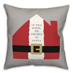 This House Believes 18x18 Throw Pillow -Northlight Sale Store D518229S 2