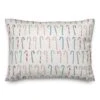 Candy Cane Pattern 14x20 Throw Pillow
