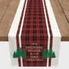 90" Look Like Christmas Plaid Table Runner