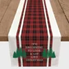 72" Look Like Christmas Plaid Table Runner