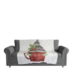 Snuggle Up Gnome 50x60 Coral Fleece Blanket -Northlight Sale Store D518271S 3