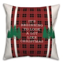 Beginning To Look Like Xmas 18x18 Throw Pillow -Northlight Sale Store D518278S 1 1