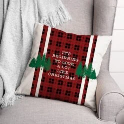 Beginning To Look Like Xmas 18x18 Throw Pillow -Northlight Sale Store D518278S 2