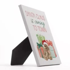 Santa Is Coming To Town 8x10 Tabletop Canvas -Northlight Sale Store D518297S 2