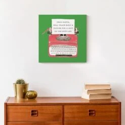 Christmas Typewriter Canvas Wall Art -Northlight Sale Store D518300S 5