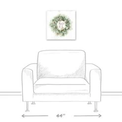Christmas Wreath Noel Canvas Wall Art -Northlight Sale Store D518302S 4