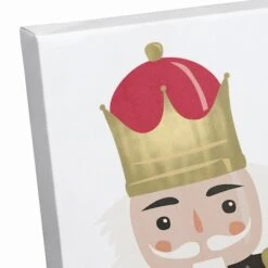 Holly Jolly Nutcracker 18x12 Canvas Wall Art -Northlight Sale Store D518303S 3