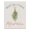 Meet Under Mistletoe 11x14 Canvas Wall Art