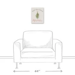 Meet Under Mistletoe 11x14 Canvas Wall Art -Northlight Sale Store D518304S 4