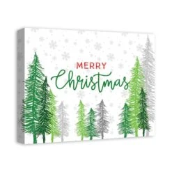 Merry Christmas Forest Canvas Wall Art 8 Merry Christmas Forest Canvas Wall Art -Northlight Sale Store D518306S 2