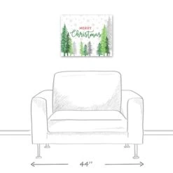 Merry Christmas Forest Canvas Wall Art 10 Merry Christmas Forest Canvas Wall Art -Northlight Sale Store D518306S 4