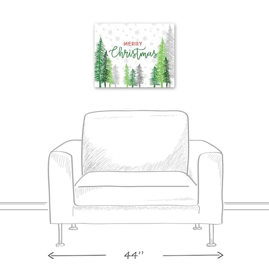 Merry Christmas Forest Canvas Wall Art 5 Merry Christmas Forest Canvas Wall Art - Image 5
