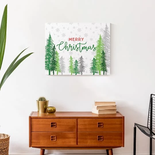 Merry Christmas Forest Canvas Wall Art 6 Merry Christmas Forest Canvas Wall Art - Image 6
