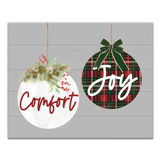 Comfort And Joy Ornaments 20x16 Canvas Wall Art 2 Comfort And Joy Ornaments 20x16 Canvas Wall Art - Image 2