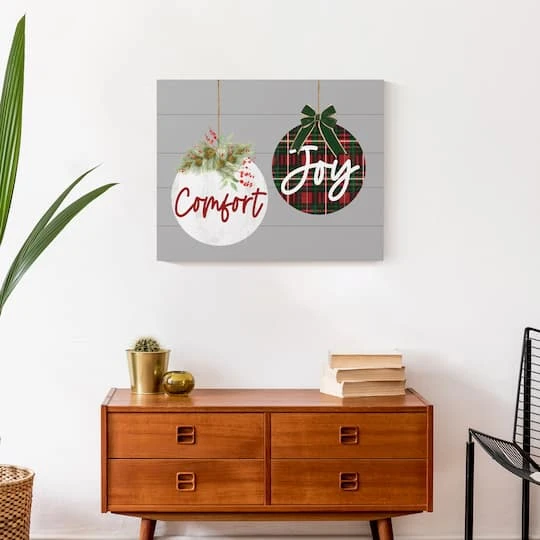 Comfort And Joy Ornaments 20x16 Canvas Wall Art 6 Comfort And Joy Ornaments 20x16 Canvas Wall Art - Image 6