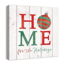 Home For Holidays Ornament 20x20 Canvas Wall Art -Northlight Sale Store D518312S 2