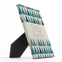 Mod Cool Tree Pattern Hello Winter 8x10 Tabletop Canvas -Northlight Sale Store D518320S 2