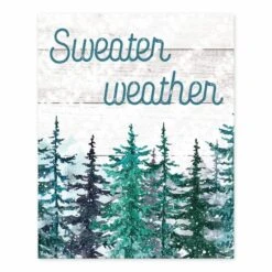 Sweater Weather Trees 8x10 Tabletop Canvas -Northlight Sale Store D518321S 1 1