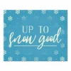 Simple Snowflake Dot Pattern Snow Good 10x8 Tabletop Canvas