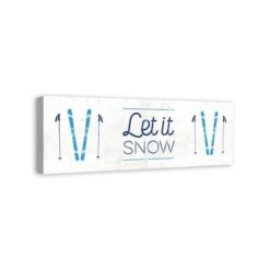 Let It Snow Skis 36x12 Canvas Wall Art 8 Let It Snow Skis 36x12 Canvas Wall Art -Northlight Sale Store D518335S 2