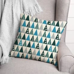 Cool Tree Pattern 18x18 Throw Pillow -Northlight Sale Store D518355S 2