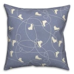 Skating Ice Skates18x18 Throw Pillow