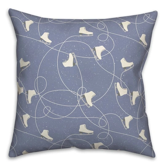 Skating Ice Skates18x18 Throw Pillow 1 Skating Ice Skates18x18 Throw Pillow