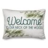 Welcome Neck Of Woods 14x20 Throw Pillow